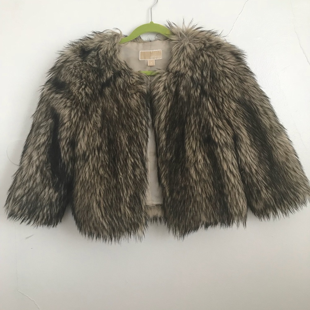 Michael Kors faux fur jacket size M